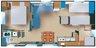 Mobil-home Confort 2 chambres