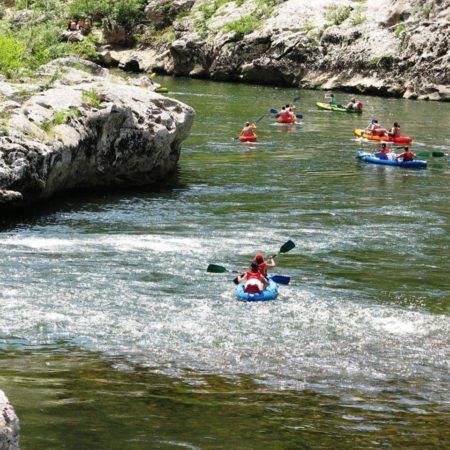 Kanovaren over de Ardèche