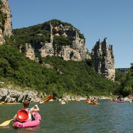 Kanovaren over de Ardèche